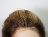 24" 13x6 150% Human Hair Lace Wig Brown Blonde Highlights