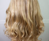 24" 200% Density Human Hair T-Part Lace Front Wig Blonde Multi-Tonal Highlights